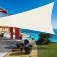 thumbnail image 2 of Jane Stone Sun Shade Sail Canopy 12'X14'X18.4'Customized Triangle Shade Cloth Canopy Tent for Outdoor UV Protection，Cream, 2 of 6
