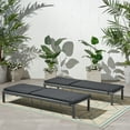 thumbnail image 3 of Bridget Outdoor Fabric Lounge Cushion, Set of 2, Dark Gray, 3 of 9