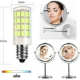 thumbnail image 2 of 2-Pack LED Makeup Mirror Bulb Replacement Mirror for Cosmetic Vanity Makeup Mirror with Single Double Sided Lighted Magnification,4W Equivalent to 40W Incandescent Bulb(Daylight White 6000K), 2 of 5