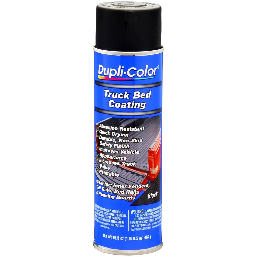 DupliColor 16.5oz Black TRUCK BED COATING Aerosol Vinyl Polymer TR250