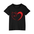 thumbnail image 2 of RXIRUCGD T-shirt Imprimé Halloween pour Enfants Garçons Filles Mode Mignon Col Rond Manches Courtes (Noir, Taille : 4 Ans), 2 of 4