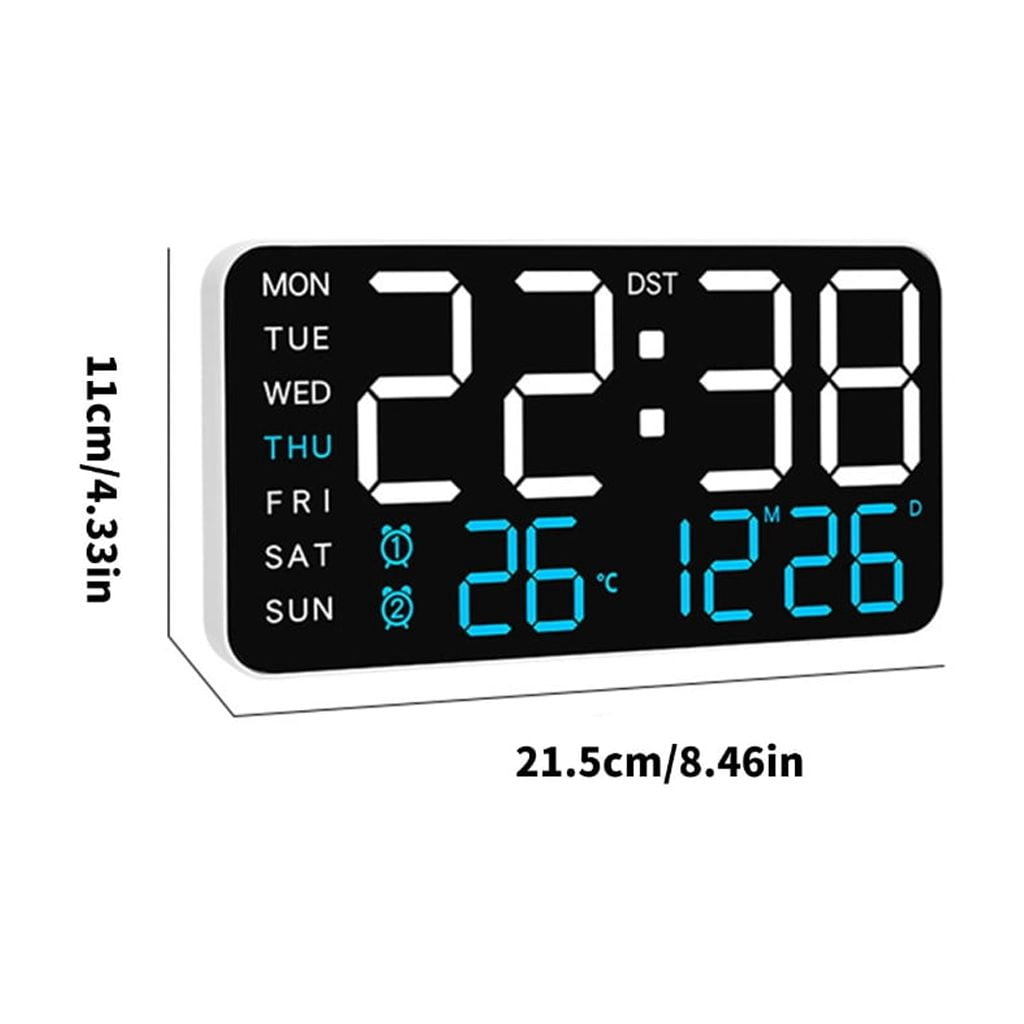 Modern LED Digital Clock With Calendar Week For Living Room Gym Timepieces