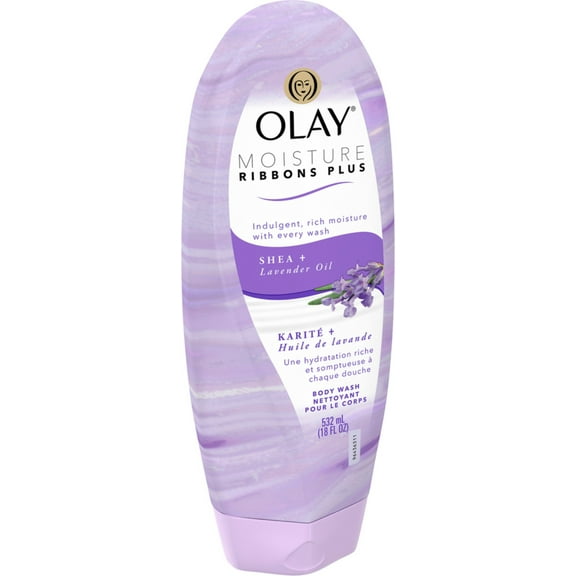 OLAY Moisture Ribbons Plus, Shea plus Lavender Oil 18 oz (Pack of 6)