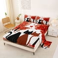 thumbnail image 2 of Erosebridal Couple Cat Kids Bed Sheets, Romantic Love Heart King Sheets, 4pcs, 2 of 5