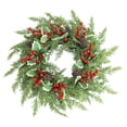thumbnail image 2 of Cififendec Christmas Door Wreath, 9.84", Evergreen Table Ring Centerpiece for Dining Table Candle Holder Styling & Seasonal Small Tiered Tray Decor Arrangement, 2 of 5