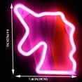 thumbnail image 3 of BEGOOD Unicorn LED Neon Sign Party Lights for Bedroom LED Light Powered by Battery or USB, 3 of 5