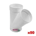 thumbnail image 1 of Yee Sencilla de PVC Barato SanixYee Sencilla 50 Pzas 40mm Ø Yee Sencilla Blanco PVC., 1 of 1