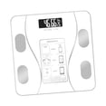 thumbnail image 2 of Riwesomey Báscula inteligente para baño con Bluetooth, de grasa corporal, báscula de peso Digital, aplicación inalámbrica, equilibrio de Medidores de medidas dimensionales Blanco Batería, 2 of 6