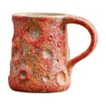 thumbnail image 2 of Forestwhale Red Glazed Vintage Ceramic Mug with Handle for Cappuccino Milk Coffee Tea Creative Handcrafted Drinkware 9oz Unique Coffee Mugs Gift for Mom Wife, 2 of 6