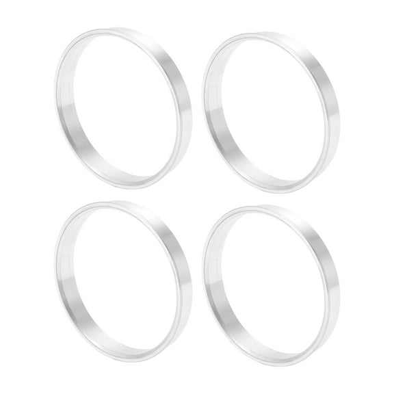 Unique Bargains Car Wheel Hub Centric Rings OD 69.1mm to ID 64.1mm Wheels Center Shaft Shock Absorbing Hubrings Aluminum Alloy Silver Tone Durable