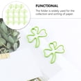 thumbnail image 4 of Clips de Marque-Page en Forme de Trèfle Solides et Durables pour un Stockage Longue Durée 45 Pcs Vert Plastiuré, 4 of 9
