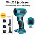 thumbnail image 1 of Soplador de chorro mini inalámbrico compatible con DeWalt 20V, Bosch, Makita, Milwaukee y Ryobi 18V. Motor sin escobillas 130000 rpm, 5 boquillas. Aire comprimido para limpiar PC, teclado y auto., 1 of 6