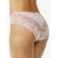 thumbnail image 2 of Joyspun Women's Microfiber and Lace Hipster Panties, 3-Pack, Sizes XS-3XL, 2 of 3