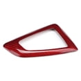 thumbnail image 3 of Car Interior Decoration Carbon Fiber Gear Shift Frame Cover Trim Red Right Hand Driving, 3 of 10
