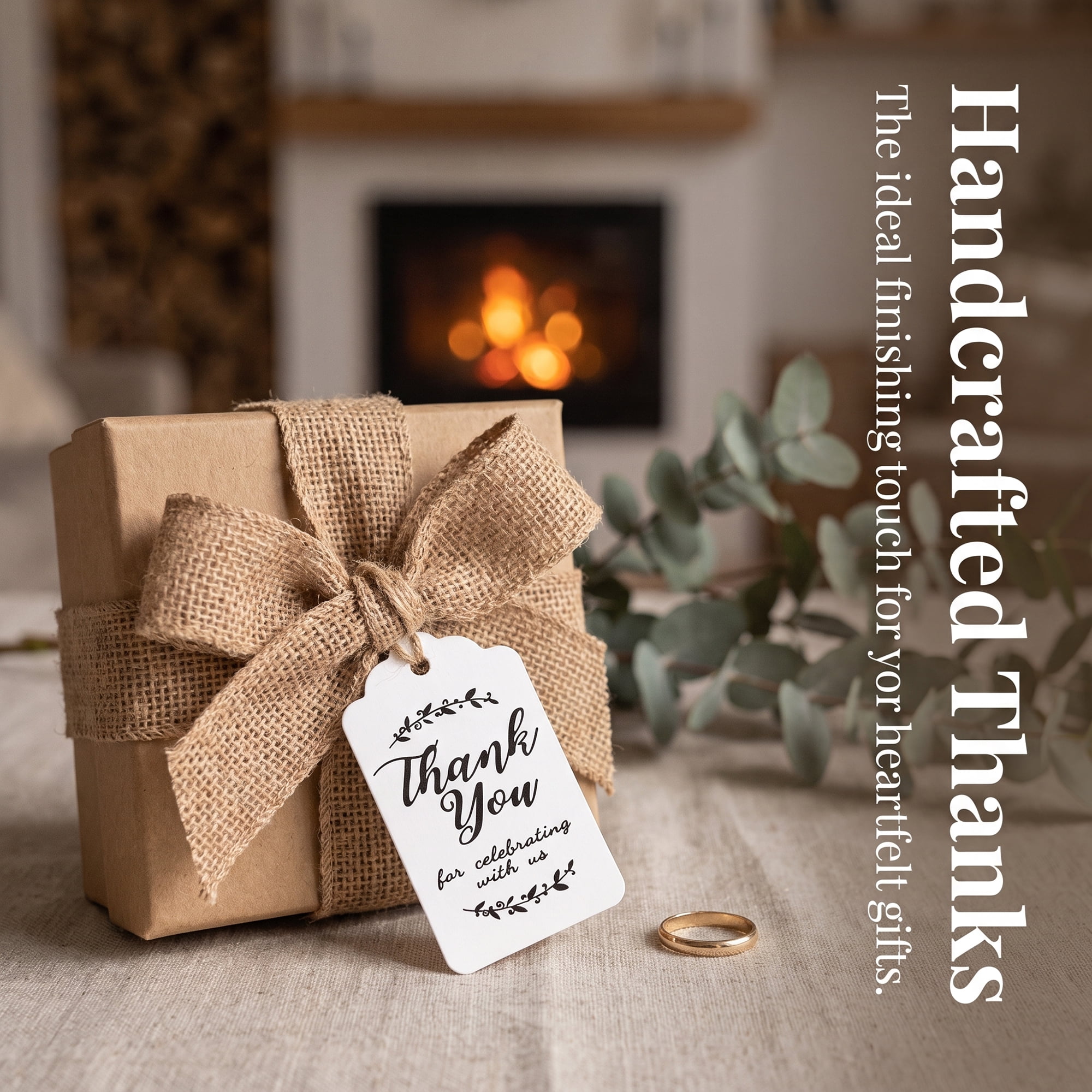 Unique Bargains Gift Tags with Natural Twine for Gifting and Events 1.2" x 2" White