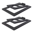 thumbnail image 2 of Yinanstore 2Pcs Tilted Desktop Speaker Stands, Iron Tabletop Design for Bookshelf, Black, 2 of 6
