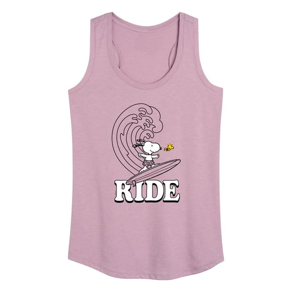Peanuts - Snoopy's Wave Ride - Women's Racerback Tank Top