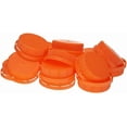 thumbnail image 3 of [500 Pack] Orange Tamper Evident 38MM Ratchet Caps and Lids for Plastic Juice Bottles For HDPE and Clear Plastic Juice Bottles, Smoothie Bottles, Fresh Squeezed Juice Container, 3 of 3