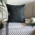 thumbnail image 4 of The HomeCentric Cushion Covers For Couch, Green Pack of 2, 20x20 inch (50x50 cm) Throw Pillows, Silk Crystal & Beaded Throw Pillows For Couch, Abstarct Pattern Modern Style Easter - Peacock Jewel, 4 of 11