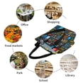 thumbnail image 6 of Horeoi Happy Father Day Print Shoulder Bag for Women Large Capacity Zipper Tote for Shopping Beach Travel Gym with Inner Pocket, 6 of 7