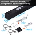 8 Pack 4FT 40W Linkable LED Linear Light, 3CCT Dimmable Suspension ...