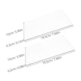 thumbnail image 2 of Raindrops 2Pcs Clear Embossing Cutting Plates Universal Compatible Durable Acrylic for Craft Use, 2 of 8