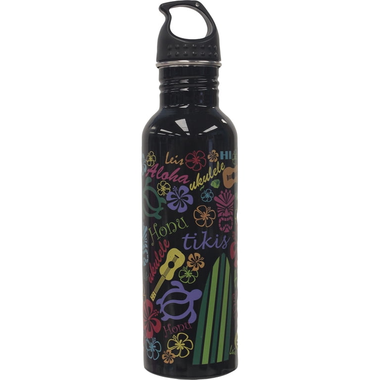 Gotta Be Hawaiian 25 oz. Stainless Steel Water Bottle - Black
