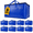 Blue, variant on Extra Large Moving Bags 8-Pack Heavy Duty Blue with Zippers & Backpack Handles, Storage Totes for Clothes, Packing, Dorm Storage, Reinforced Handles, Collapsible Space Saving Moving Boxes