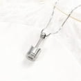 thumbnail image 5 of 2 Pack Car Parts Cremation Jewelry Piston Urn Necklace + Urn Keychain Keyring for Men Piston Ashes Keepsake Memorial Jewelry, 5 of 7