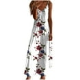 thumbnail image 2 of Titcea Summer Dresses for Women 2026 Floral Printed Sleeveless V Neck Sexy Sling Maxi Dresses Hawaiian Beach Holiday Casual Sundresses, Gifts for Mom/Her, 2 of 5