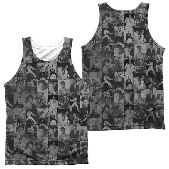Elvis Presley Men's  Tcb Crowd Mens Tank White
