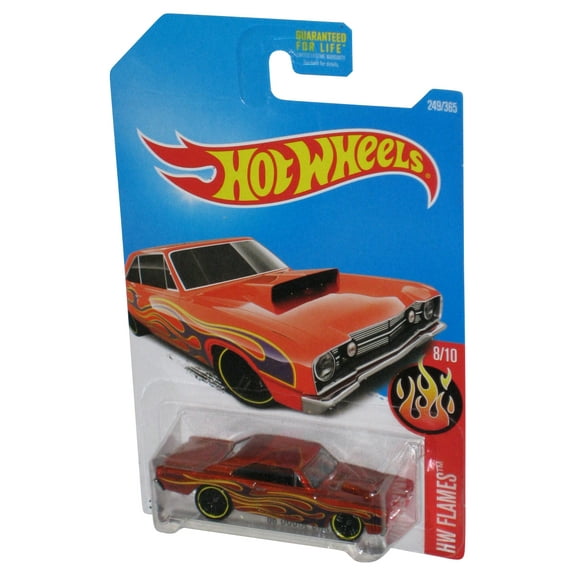 Hot Wheels HW Flames 8/10 (2015) Orange '68 Dodge Dart Toy Car 249/365