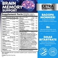 thumbnail image 3 of Brain Memory Supplement Pills - 3X Strength Nootropics for Concentration, Clarity & Focus Support - Brain Health Cognitive Vitamins with Bacopa, Phosphatidylserine & DMAE, Brain Booster, 180 Capsules, 3 of 10
