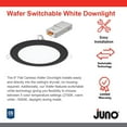 thumbnail image 2 of Juno Lighting Wf6 Sww5 90Cri M6 Led Canless Recessed Fixture - Black, 2 of 9