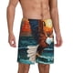 thumbnail image 2 of Fotbe Textured Bald Eagle Pantalones Cortos de Pijama para Hombre, Ropa de Dormir, Pantalones de Pijama Cortos para Hombre-X-Large, 2 of 6