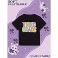 thumbnail image 1 of Girls' Third Grade School Shirt - Soft Breathable Kids T-Shirt with Cute Lettering - Comfortable Everyday & Back-to-School Outfit for 3rd Graders - Casual Children's Wear, Soft Knit Fabric, 1 of 6