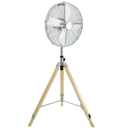 

Roll over image to zoom in\\n\\n\\n\\n\\n\\n\\n\\nVIDEO\\nSimple Deluxe Retro Tripod Fan Home Air Circulation Nostalgic Vertical Fan 3 Speeds Adjustable Height Silver-16 Inch 16 Inch