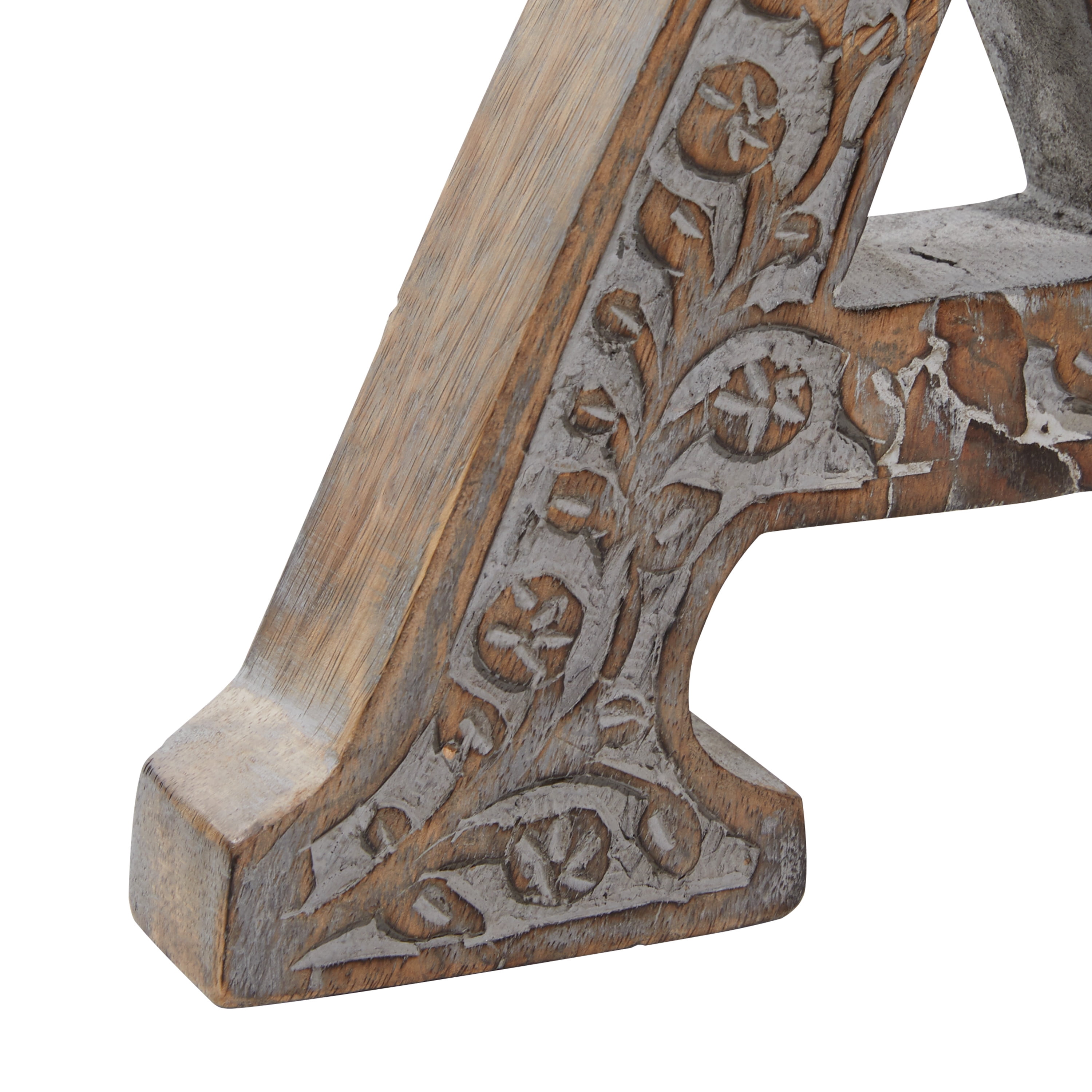 DecMode 8" Brown Wood Traditional Decorative Sign, 6 - Pieces