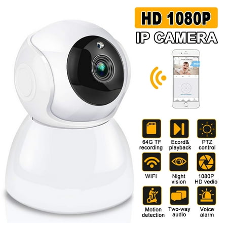 DIGOO 1080P FHD WiFi Wireless Security Surveillance IP Camera System with IR-CUT Night Vision and Two Way Audio for Home