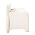 thumbnail image 3 of Walker Edison Modern Bouclé Upholstered Curved Storage Bench, Ivory, 3 of 10