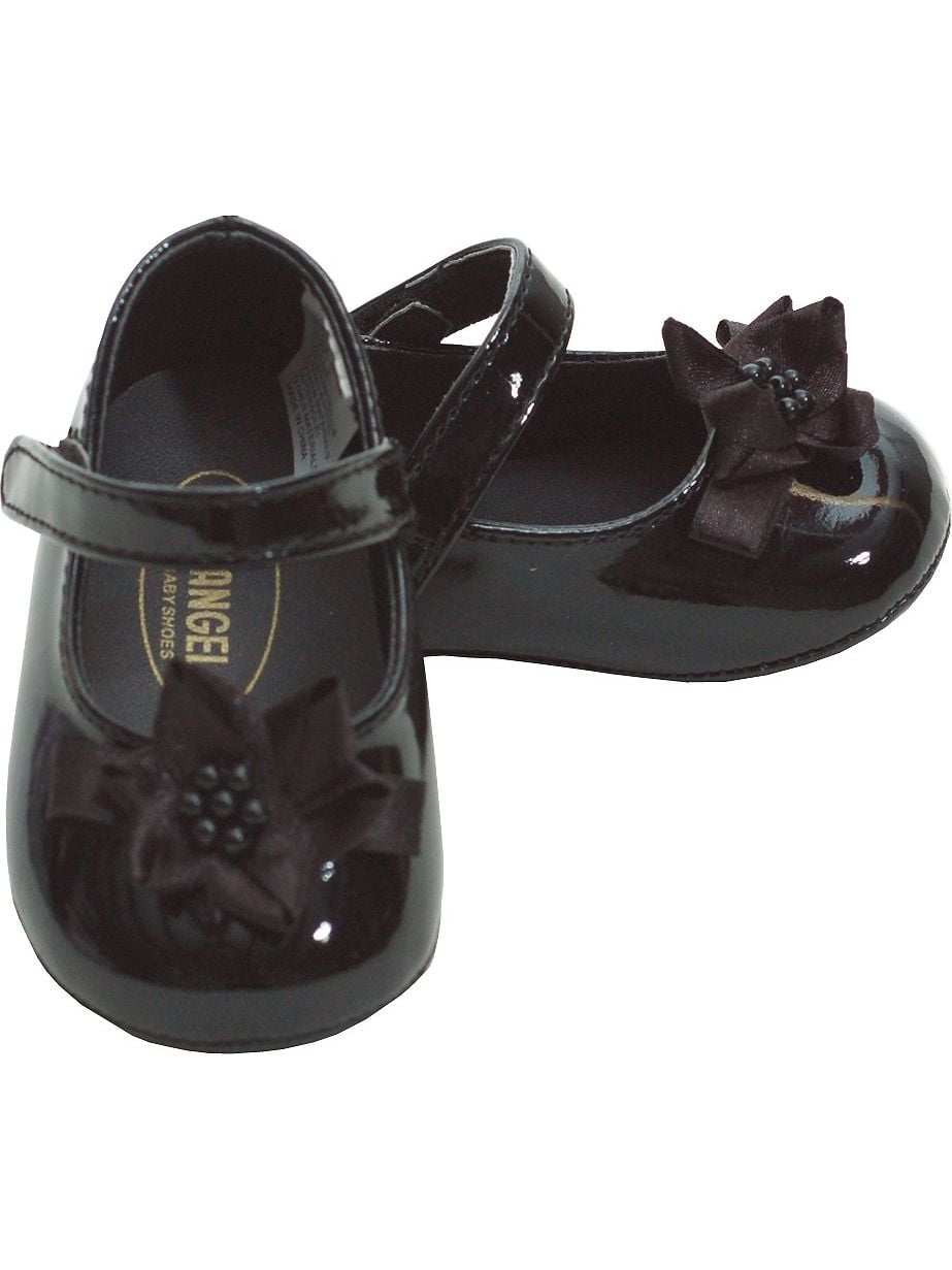 baby girl black patent shoes