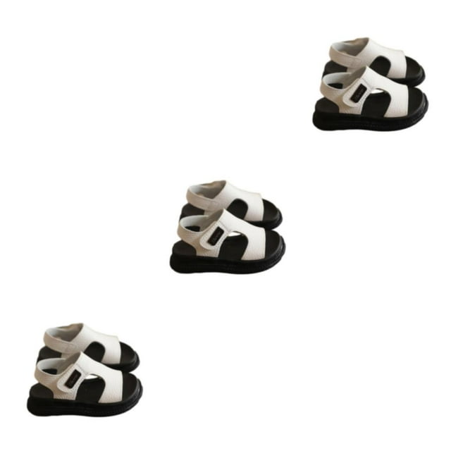 maskred Comfortable Boys And Children Sandals Summer Breathable Easy Kids white 30 3Set