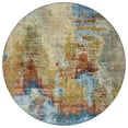 thumbnail image 2 of Addison Rugs Chantille Indoor/Outdoor Transitional Abstract Beige Machine Washable Round Rug, 8' x 8', 2 of 8