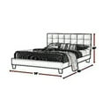 thumbnail image 5 of Dex Modern Platform California King Bed, Tufted Upholstery, Light Gray- Saltoro Sherpi, 5 of 5