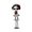 A004- Clear (Style D), variant on Spooky Halloween Decorations 4 X 2 Inch Spring Zombie Acrylic Figurine Cute Halloween Decor for Home Indoor Halloween Table Decor Halloween Party Decoration 1 Pack