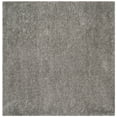 thumbnail image 3 of SAFAVIEH Polar Abbot Solid Shag Area Rug, Silver, 5'1" x 5'1" Square, 3 of 7