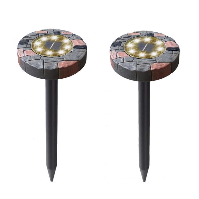 Topos Con Energía Solar Con Luz Led Repelente Ultrasónico De Plagas Para Gopher Mole Serpiente Ratón Repelente De Roedores 2 Uds Repelente Cateissary HA036779-00