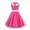 Hot Pink, variant on FYMNSI Kids Girls Polka Dot Dress Vintage 50's Girls Pink Dress Retro Doll Collar Swing Dresses Sleeveless Party Dress 7-8 Years