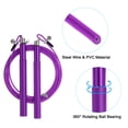 thumbnail image 4 of Uxcell 10Ft Speed Skipping Rope 2.5mm Adjustable Speed Jumping Rope with Replacement Cable Purple, 4 of 6
