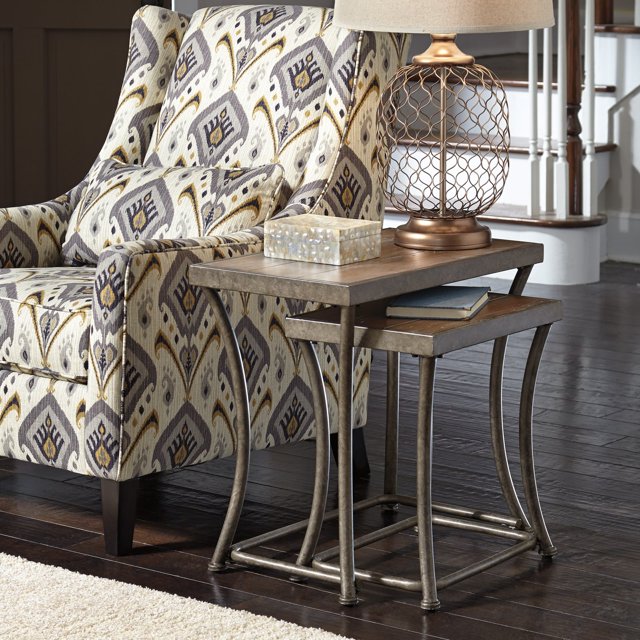 Signature Design by Ashley Nartina 2 Piece Nesting End Table Set